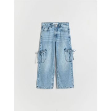 Reserved - GIRLS` JEANS TROUSERS - albastru