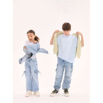 Reserved - GIRLS` JEANS TROUSERS - albastru