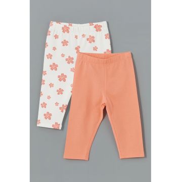 Set de colanti uni cu model floral - 2 Piese