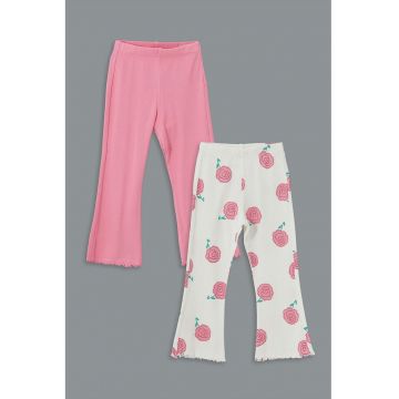 Set de pantaloni din amestec de bumbac - 2 Piese