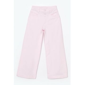 Blugi ampli cu talie elastica ajustabila