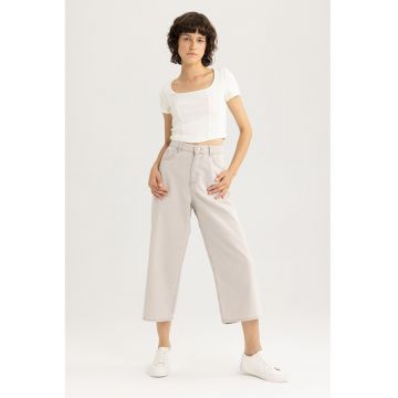 Blugi crop ampli