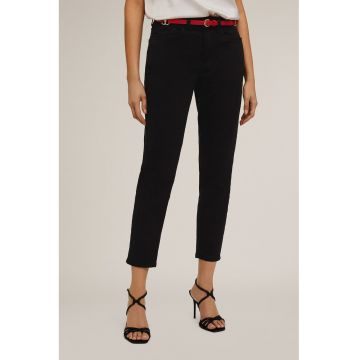 Blugi crop cu talie inalta
