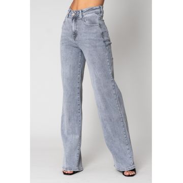 Blugi lungi regular din denim Light Grey 15306