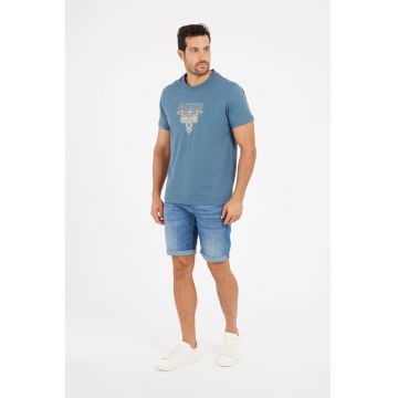 Blugi scurti de denim cu buzunare