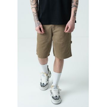 Blugi scurti relaxed fit cu logo