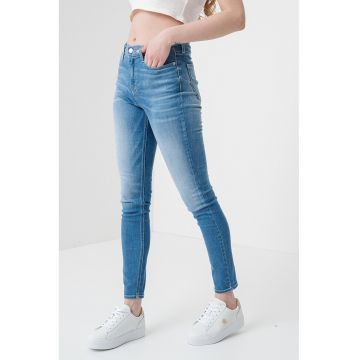 Blugi skinny cu talie medie