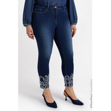 Blugi skinny cu talie medie