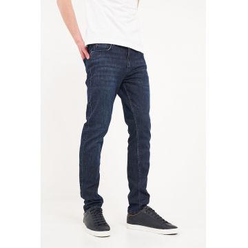 Blugi slim fit cu talie medie
