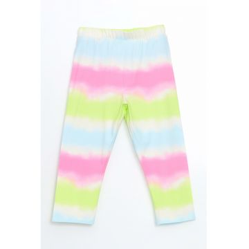 Colanti cu imprimeu cu model tie-dye