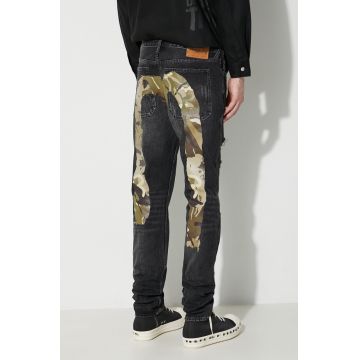 Evisu jeans Camuflage Brushstroke Daicock bărbați 2EAHTM3JE890317CS
