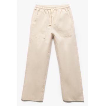 Pantaloni ampli cu snur