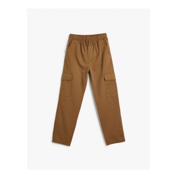 Pantaloni cargo cu snur