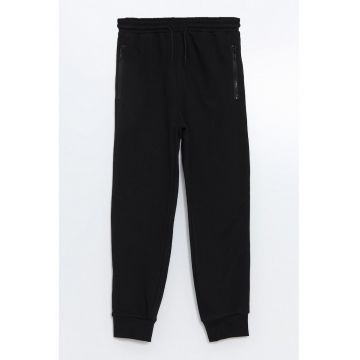 Pantaloni de trening cu buzunare cu fermoar