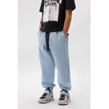 Pantaloni de trening cu imprimeu text