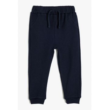 Pantaloni de trening cu model uni