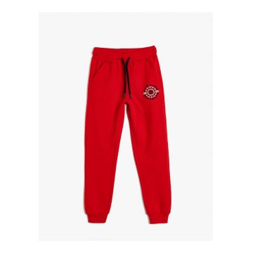 Pantaloni de trening cu snur de ajustare in talie