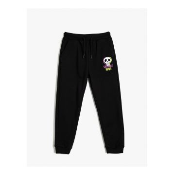 Pantaloni de trening cu snur de ajustare in talie