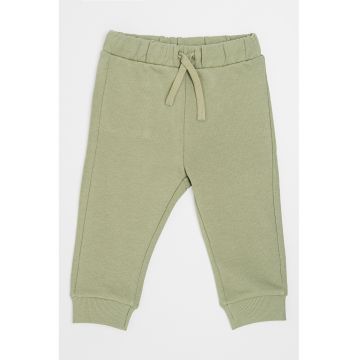 Pantaloni de trening de bumbac cu snur in talie