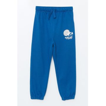Pantaloni de trening relaxed fit din amestec de bumbac
