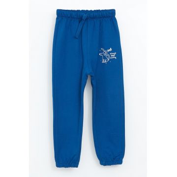 Pantaloni de trening relaxed fit din amestec de bumbac