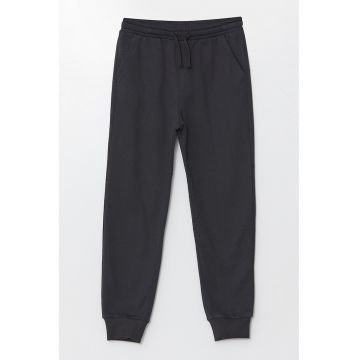 Pantaloni din amestec de bumbac cu snururi