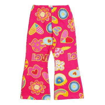 Pantaloni evazati cu imprimeu