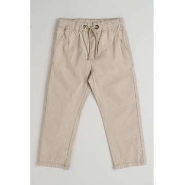 Pantaloni regular fit cu snur de ajustare in talie