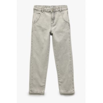 Pantaloni regular fit de bumbac