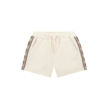 Pantaloni scurti din amestec de bumbac cu snur