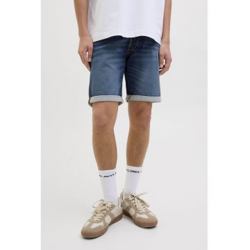 Pantaloni scurti din denim cu aspect decolorat