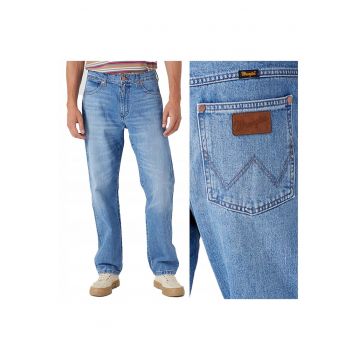 Blugi barbati -  Frontier Relaxed Straight 880 - Bumbac - Lungi - Barbati - Regular fit - W33-L30 US - Albastru