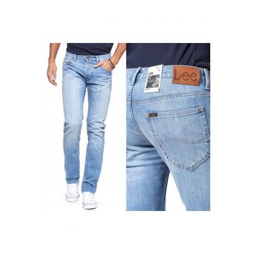 Blugi barbati -  L706CDCB - W28-L34 US - Bumbac - Lungi - Dreapta - Albastru