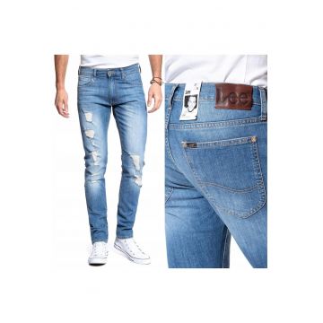 Blugi barbati -  Lee Luke - W27-L32 US - Bumbac - Lungi - Conica - Albastru