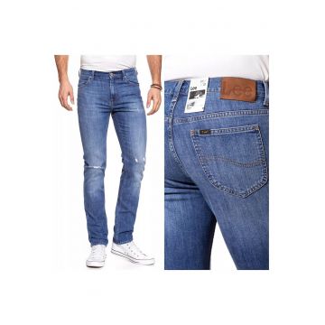 Blugi barbati -  Lee Rider - W29-L34 US - Bumbac - Lungi - Conica - Albastru
