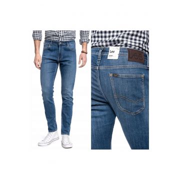 Blugi barbati -  Malone - Bumbac - Lungi - Barbati - W30-L32 US - Albastru