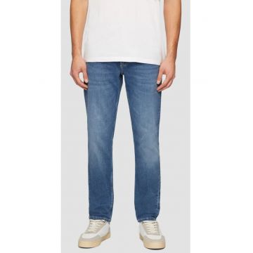 Blugi barbati Nelio - cu talie medie - croiala Slim Fit - Slim Leg - Albastru inchis