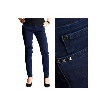 Blugi dama -  Lynn - 36560-46 - Bumbac - Lungi - Petite - Denim - W28-L33 US - Albastru