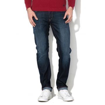 Blugi regular fit cu aspect decolorat Daren