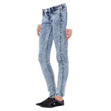 Blugi skinny dama -  Bumbac/Spandex - Albastru - W25L32