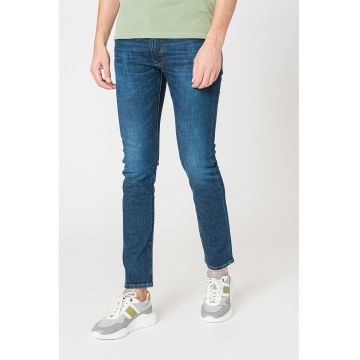 Blugi slim fit cu talie joasa Luke