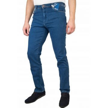 Blugi slim pentru barbati -  Bumbac - Albastru - W42 - L34