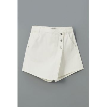 Fusta-pantalon cu talie medie