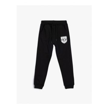 Pantaloni regular fit din amestec de bumbac
