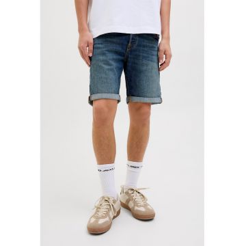 Pantaloni scurti din denim cu aspect decolorat
