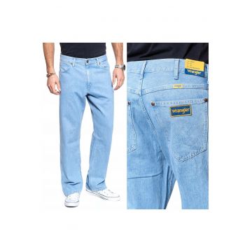 Blugi barbati -  Baggy B&Y Bleachstone - Bumbac - Lungi - Barbati - Relaxed fit - W27-L32 US - Albastru