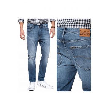 Blugi barbati -  Rider Cropped - Bumbac - Trei sferturi - Barbati - Slim fit - W31-L34 US - Albastru
