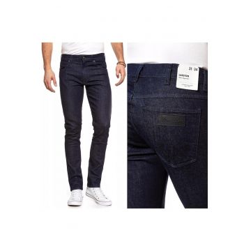 Blugi barbati -  W18S-Hn-32A - Bumbac - Lungi - Barbati - Slim fit - W27-L32 US - Albastru