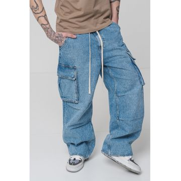 Blugi crop ampli - fara inchidere