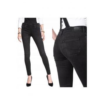 Blugi dama -  13245-4 - Bumbac - Lungi - Slim fit - M - Negru